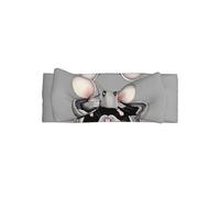 Grey ratBow headband, patterned baby bow hair accessory, suitable for newborns, infants, and everyday wear