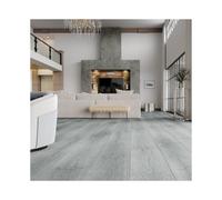 Grey Realistic Woodgrain Wood Effect Self Adhesive PVC Flooring Plank Waterproof, Set of 72