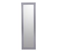 Grey Rectangular Wall-Mounted Framed Mirror, (H)131Cm (W)41Cm