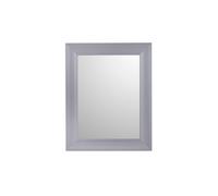 Grey Rectangular Wall-Mounted Framed Mirror, (H)51Cm (W)41Cm