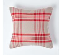 Homescapes Tartan Pattern Cushion Cover in Grey | Size: 45 cm x 45 cm Homescapes Grey 45 cm x 45 cm