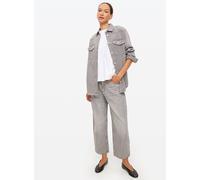 Grey Relaxed Barrel Leg Denim Jeans 20S