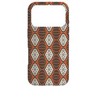 Grey Rust Orange Connected Oval Circles Art Deco Pattern Case for iPhone 17 Pro