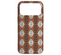 Grey Rust Orange Connected Oval Circles Art Deco Pattern Case for iPhone 17 Pro Max