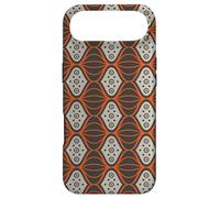 Grey Rust Orange Connected Oval Circles Art Deco Pattern Case for iPhone Air
