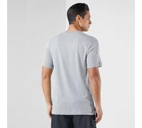 (Grey, S) Nike Multi Stack Logo T Shirt Crew Neck Tee