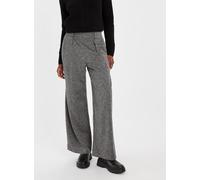 Grey Salt & Pepper Wide Leg Trousers 12R