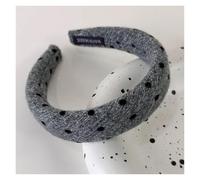Grey Series Headbands Retro Knitted Bow Wide Hair Band for Woman Girl Elegant Hair Hoop Lady Winter Fashion Hair Accessories(5)