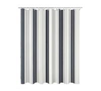 Grey Shower Curtain for Bathroom, Extra Long Shower Curtain 100x200, Bathroom Curtains with 12 Curtains Hooks Quick Drying Weighted Polyester Machine Washable Waterproof Fabric for Bath (Striped) Y-78