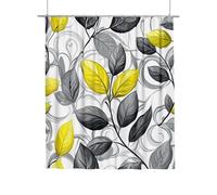 Grey Shower Curtains 200x180 cm, Shower Curtain Rattan Pattern with 12 Metal Curtain Hooks, Bathroom Curtains Waterproof, Weighted Hem Quick Dry Washable for Wet Room, Room Decor, Gifts for Women G-5