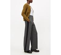 Grey Side Stripe Wide Leg Ponte Trousers 18L