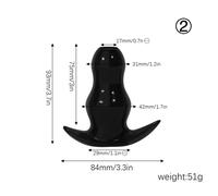 Grey Silicone Anal Expander (Medium)