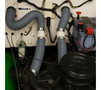 Grey Silicone Heater Ducting Tube Kit Upgrade for Right Hand Drive 602cc Citroen 2CV Includes Hose Clip Kit