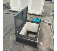 Grey Skylight Rain Cover Access Port Shield Panel, Internal Opening Only, with Dual Hydraulic Support Rods(29x36in(73.7x91.5cm))