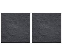 Grey Slate Design Rubber Garden Square Enhance Your Garden with Eco-Friendly Charm Hard Wearing Durable Stepping Stone 30cm x 30cm (2)