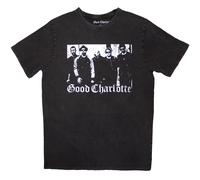 (Grey, Small) Good Charlotte Stone Wash T-Shirt: Band Photo