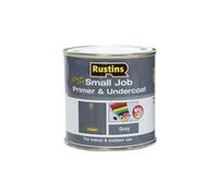 Grey Small Job Primer and Undercoat Rustins Quick Dry 250ml Indoor and Outdoor