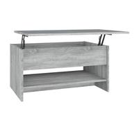 vidaXL Coffee Table Grey Sonoma 80x50x40 cm Engineered Wood