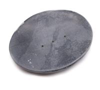 Grey Soapstone Soap Dish 10x12cm- Classic Oval
