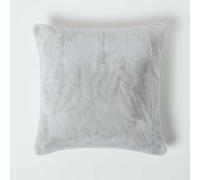 (Grey) Soft Touch Faux Fur Cushion 46 x 46 cm