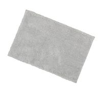 Grey Soft Tufted Microfibre Bathroom Shower Bath Mat Rug Non-Slip Back 40x60cm