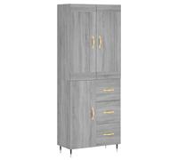 (grey sonoma, 1 door 3 drawers) vidaXL Highboard Sideboard Storage Cabinet Home Side Cabinet Engineered Wood