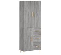 (grey sonoma, 1 door 3 drawers) vidaXL Highboard Sideboard Storage Cabinet Side Cabinet White Engineered Wood
