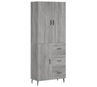 (grey sonoma, 1 door 3 drawers) vidaXL Highboard Sideboard Storage Cabinet Side Cabinet White Engineered Wood