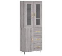 (grey sonoma, 1 door 3 drawers) vidaXL Highboard Sideboard Tall Storage Cabinet Side Cabinet Engineered Wood