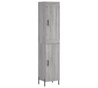 (grey sonoma, 1 door) vidaXL Highboard Sideboard Tall Storage Cabinet Side Cabinet Engineered Wood
