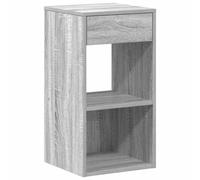 (grey sonoma, 1 pcs) vidaXL Bedside Cabinet with Drawer Old Wood 35x34x66.5 cm bedside table