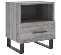 (grey sonoma, 1 pcs) vidaXL Bedside Cabinets Side Table Nightstand 2 pcs Sonoma Oak Engineered Wood
