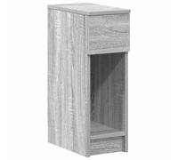 (grey sonoma, 1 pcs) vidaXL Bedside Cabinets with Drawer 2 pcs Smoked Oak 20x36x60 cm bedside table