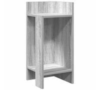 vidaXL Side Table with Shelf Grey Sonoma 25.5x27x60 cm