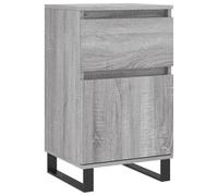 (grey sonoma, 1 pcs) vidaXL Sideboards Storage Cabinet Cupboard 2 pcs Smoked Oak Engineered Wood