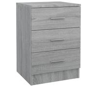 Vidaxl Bedside Cabinet Grey Sonoma 38X35X56 Cm Engineered Wood, Grey