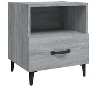 vidaXL Bedside Cabinet Grey Sonoma Engineered Wood, Grey