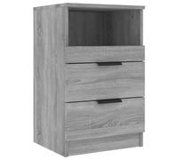 (grey sonoma, 1) vidaXL 1/2x Bedside Cabinet Engineered Wood Home End Side Table Multi Colours