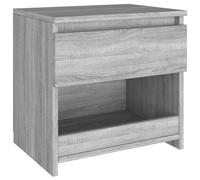 (grey sonoma, 1) vidaXL 1/2x Bedside Cabinet Engineered Wood Nightstand Furniture Multi Colors