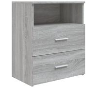 vidaXL Bed Cabinet Grey Sonoma 50x32x60 cm