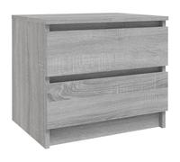 vidaXL Bed Cabinet Grey Sonoma 50x39x43.5 cm Engineered Wood