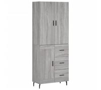 Highboard Grey Sonoma 69.5x34x180 cm Engineered Wood