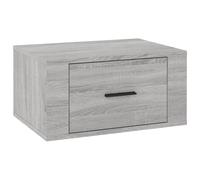 (Grey sonoma, 1 x Bedside cabinet) vidaXL 1/2x Wall-mounted Bedside Cabinet Floating Bedside Unit Multi Colours