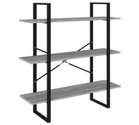 (grey sonoma, 100 x 30 x 105 cm) vidaXL High Cabinet Bookcase Storage Cabinet Display Rack Shelving Bookshelf