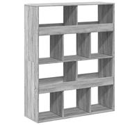 (grey sonoma, 100 x 33 x 125.5 cm) vidaXL Room Divider Privacy Screen Bookcase Bookshelf Engineered Wood