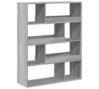 (grey sonoma, 100 x 33 x 125.5 cm) vidaXL Room Divider Privacy Screen Room Partition Bookcase Engineered Wood
