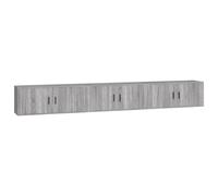(grey sonoma, 100 x 34.5 x 40 cm/ 3 pcs) vidaXL Wall-mounted TV Cabinets Hanging TV Stand Floating TV Wall Unit 3 pcs