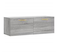 vidaXL Wall Cabinet Grey Sonoma 100x36.5x35 cm Engineered Wood UK GF0