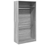 (grey sonoma, 100 x 50 x 200 cm/ 1 shelf piece) vidaXL Wardrobe Clothing Storage Hanger Clothes Cabinet Closet Engineered Wood