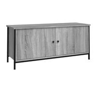 Vidaxl Tv Cabinet With Doors Grey Sonoma 102X35X45 Cm Engineered Wood, Grey